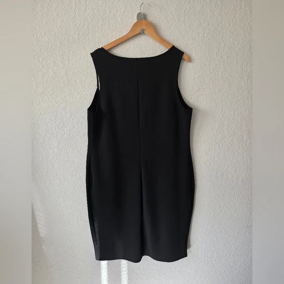 Torrid Dress Women's 3 Leopard Color Block Round Neck Sleeveless - Picture 4 of 8